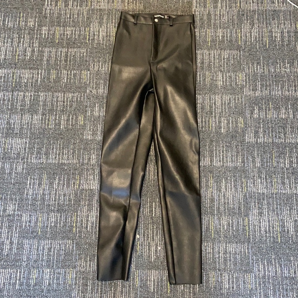 PrettyLittle Thing leather pants (US 2)